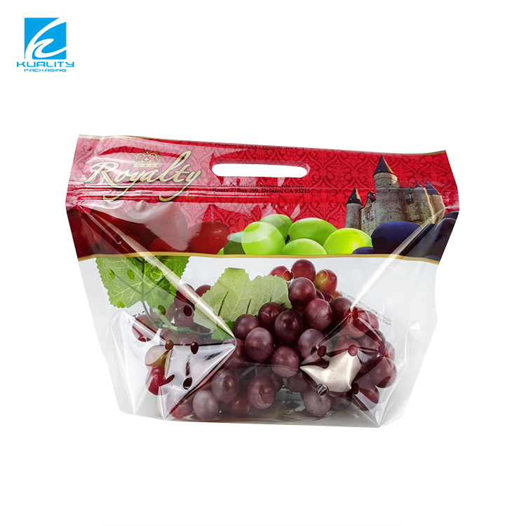Resealable fruit and vegetable packaging bags