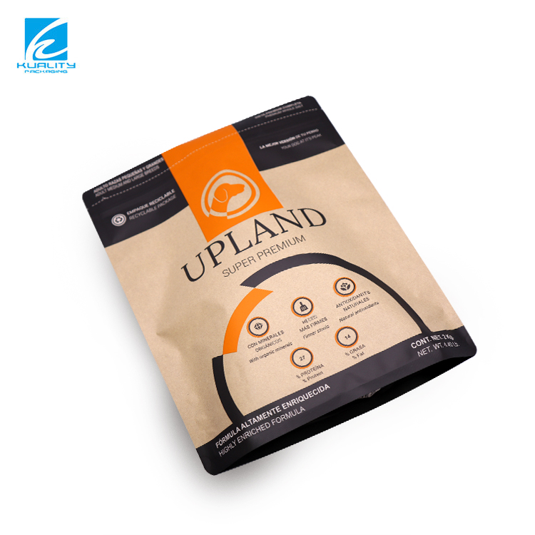 customized kraft paper pet food bag