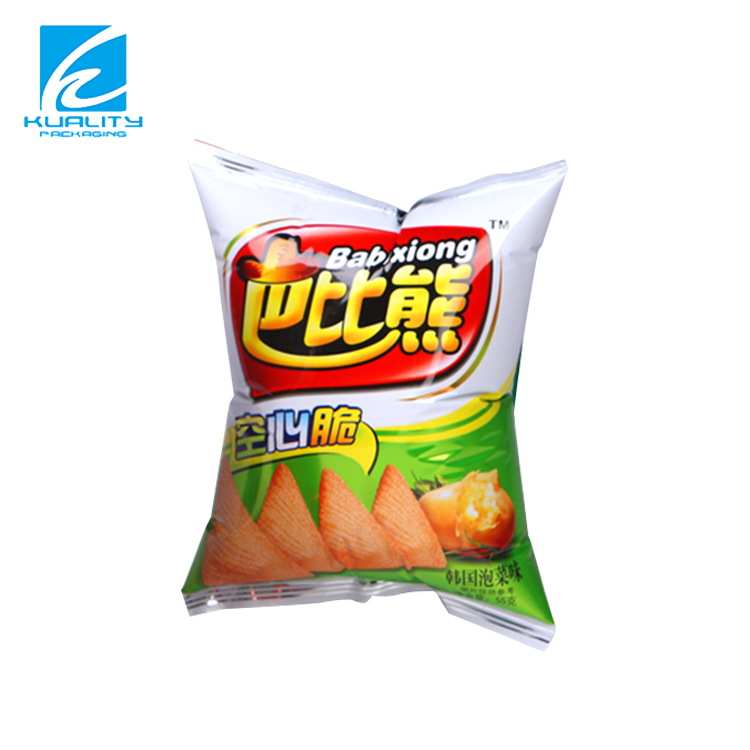 Custom Aluminum foil plastic potato chips snack bag packaging