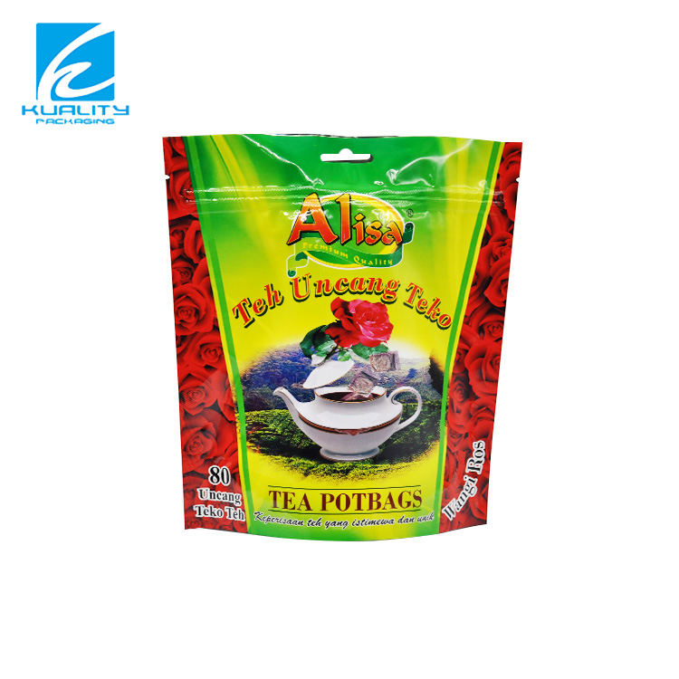 Custom Printed Aluminum Foil Mylar Pouches for Tea