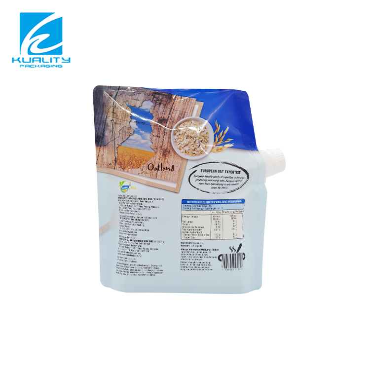 Custom Stand-Up Spout Pouch for Oatmeal 