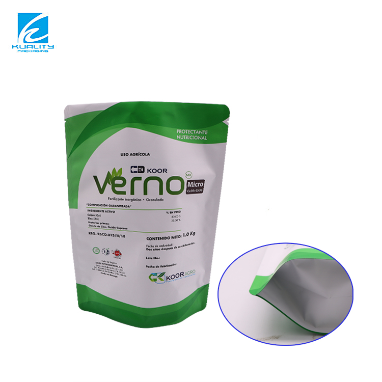 Custom aluminum foil stand-up pouch for protein powder