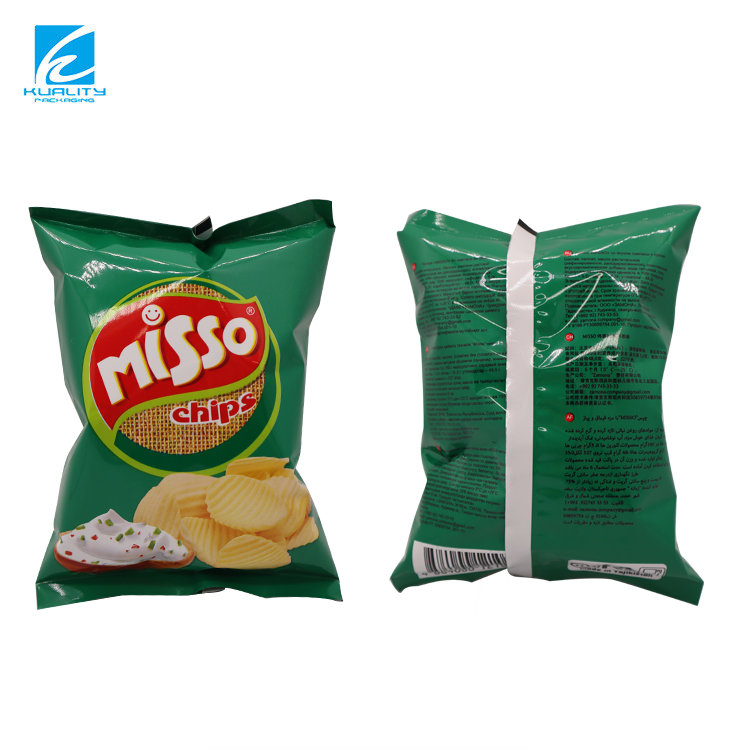 Customized Potato Chip Packaging , Heal Seal Laminated Aluminum Bag