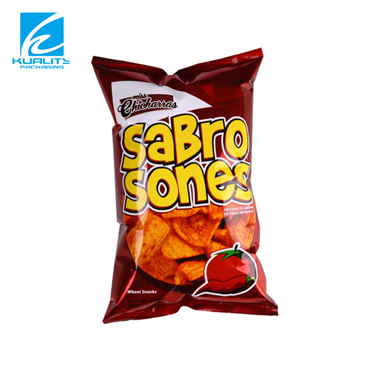 Custom Aluminum foil plastic potato chips snack bag packaging