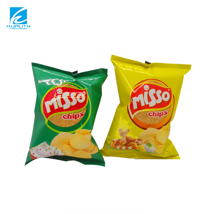 Custom Aluminum foil plastic potato chips snack bag packaging