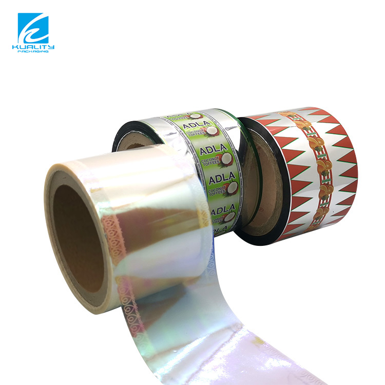 bulk supply custom printed twist wrap film rolls for confectionery manufacturers