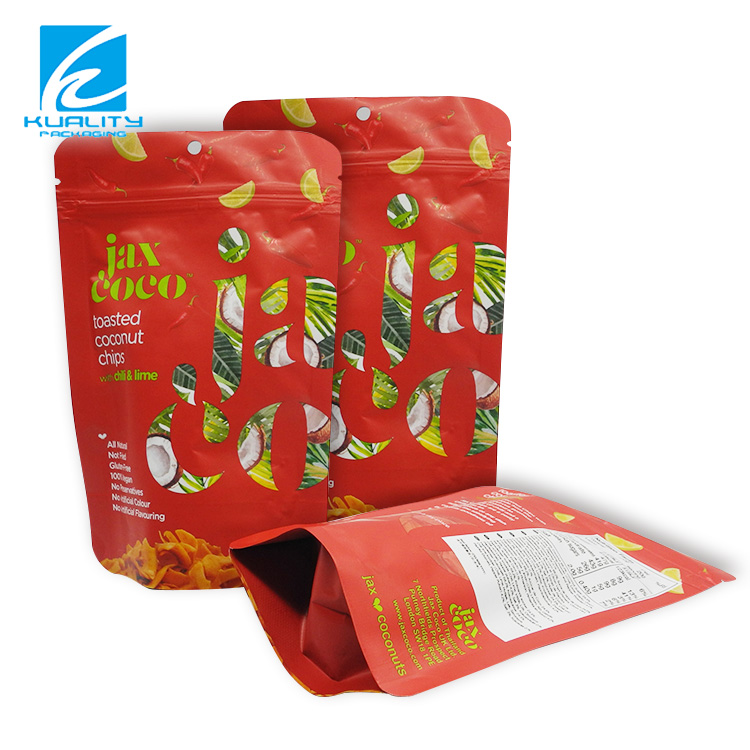 Custom Printed Aluminum Foil Stand Up Zipper Tea Packaging Bag
