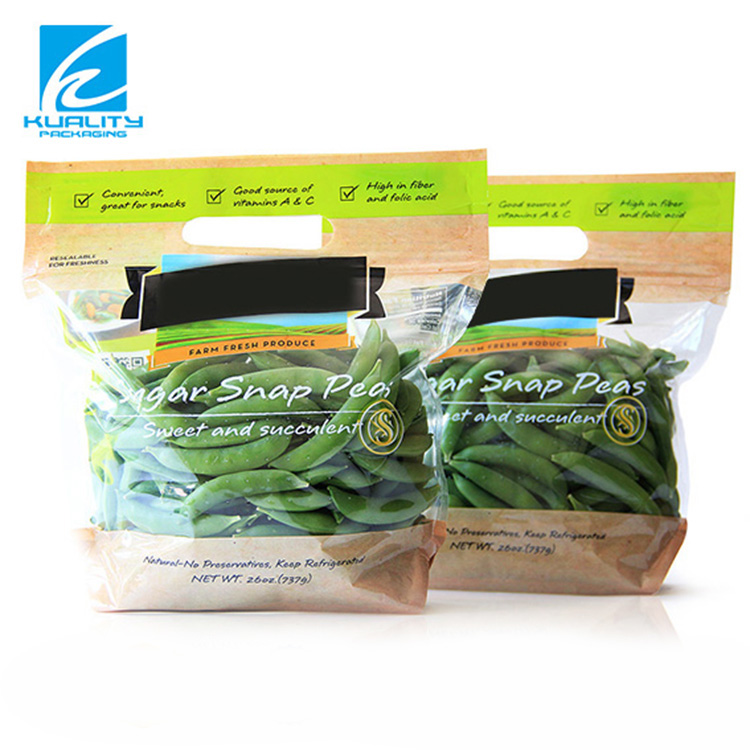 Custom fresh produce packaging bags for vegetables and fruits