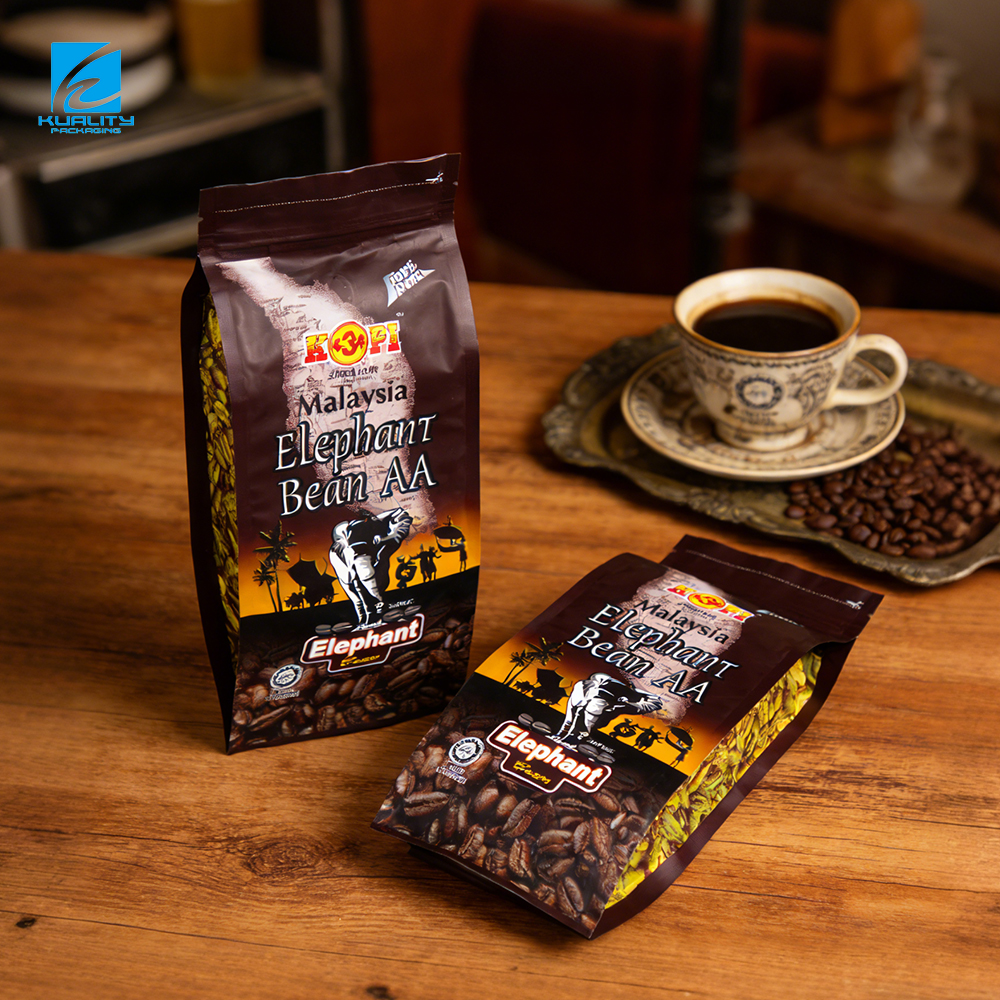 Wholesale Custom Coffee Bean Bag | Pure Aluminum 4 Side Seal Pouch Manufacturer