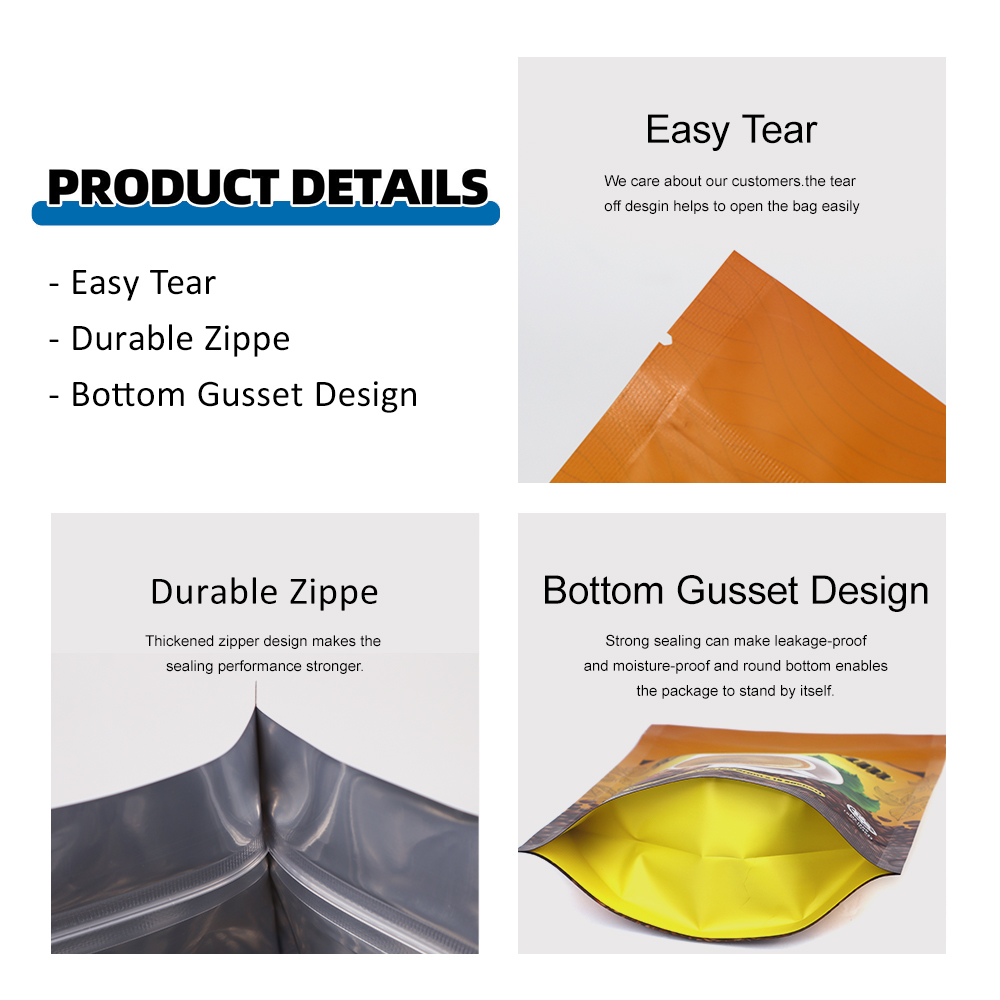 Supply Chain Solution: Bulk Coffee Doypack | Reinforced Zipper Stand Up Pouch