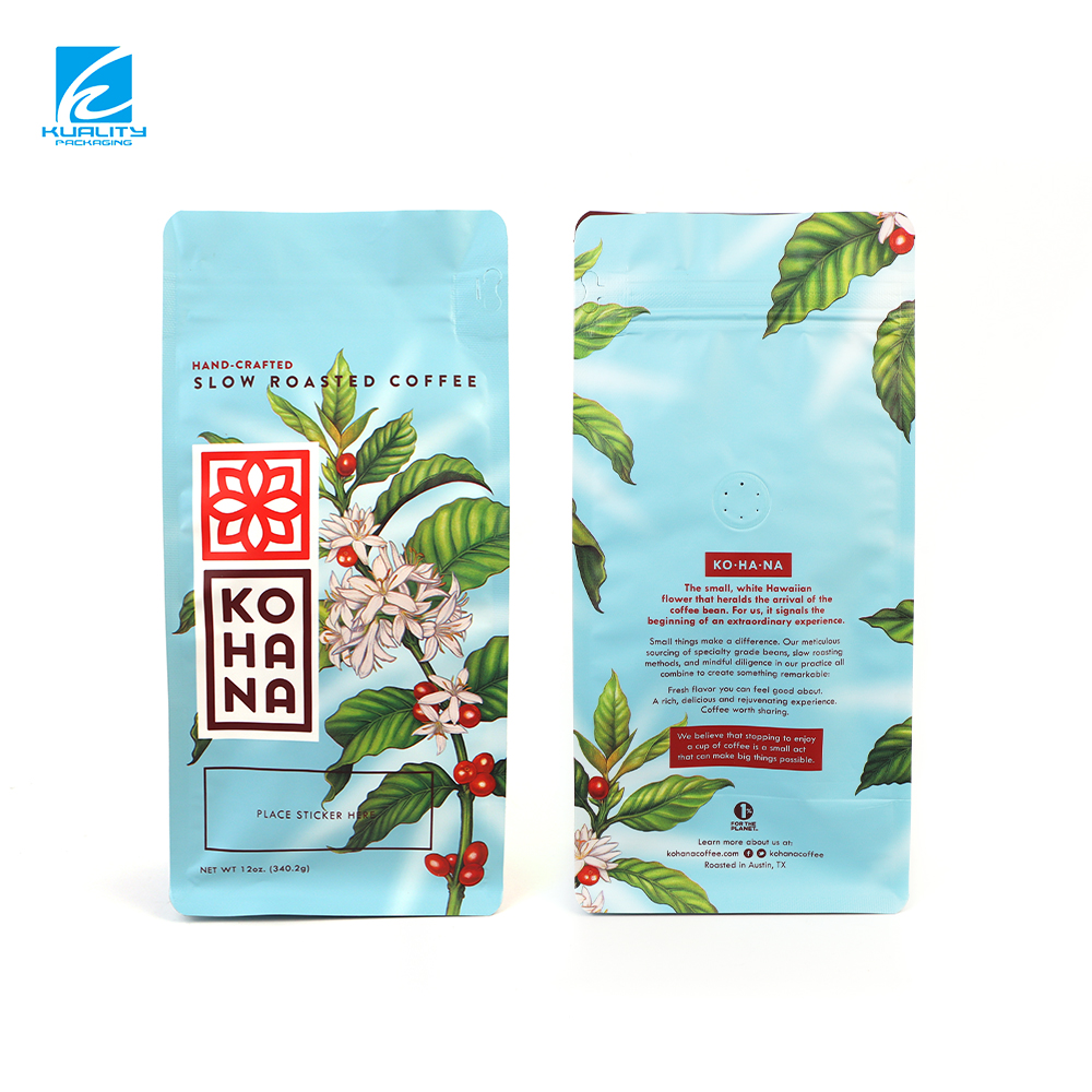 Custom Flat Bottom Coffee Bags