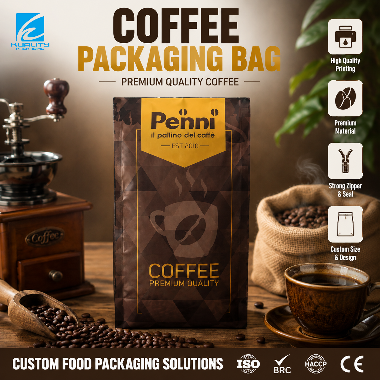 Custom Printed Coffee Bags