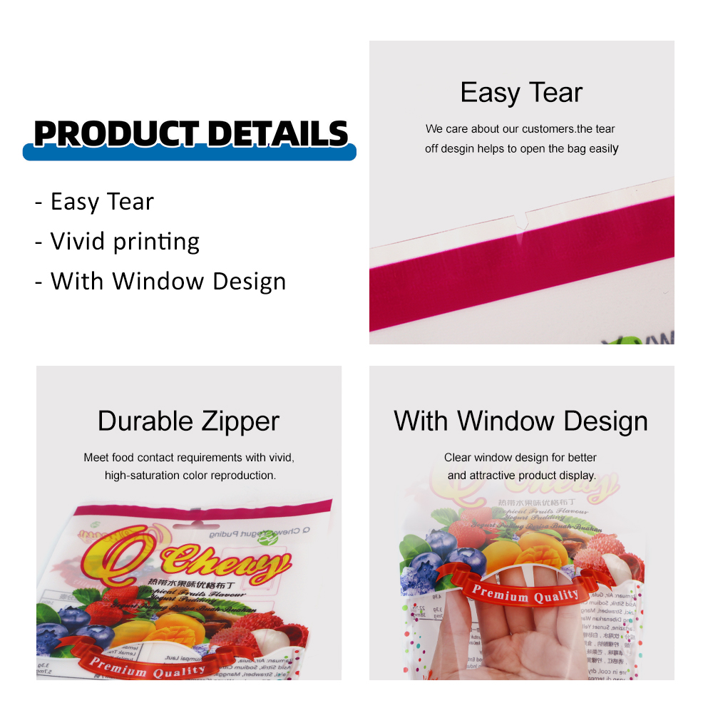 Custom Pudding Packaging Bags