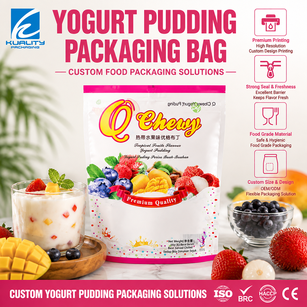 Custom Pudding Packaging Bags