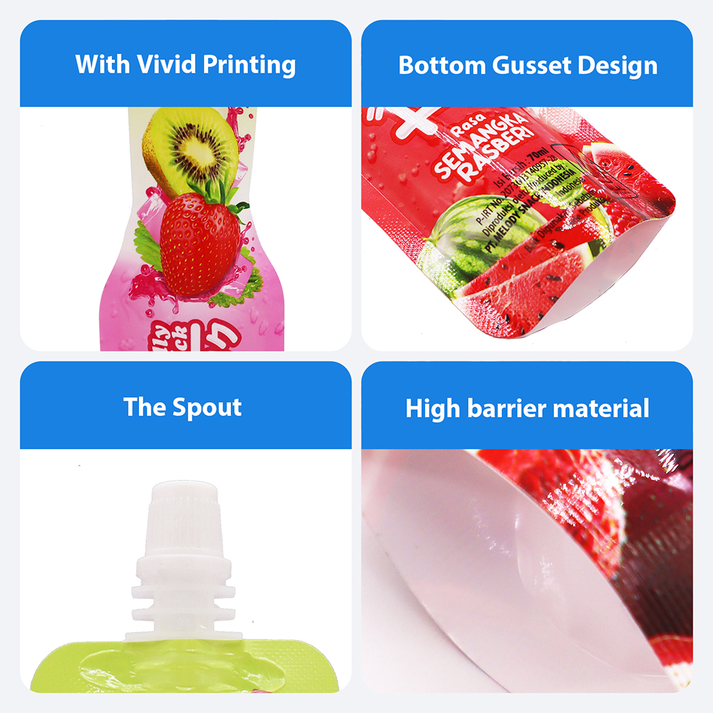 stand up spout pouch for juice
