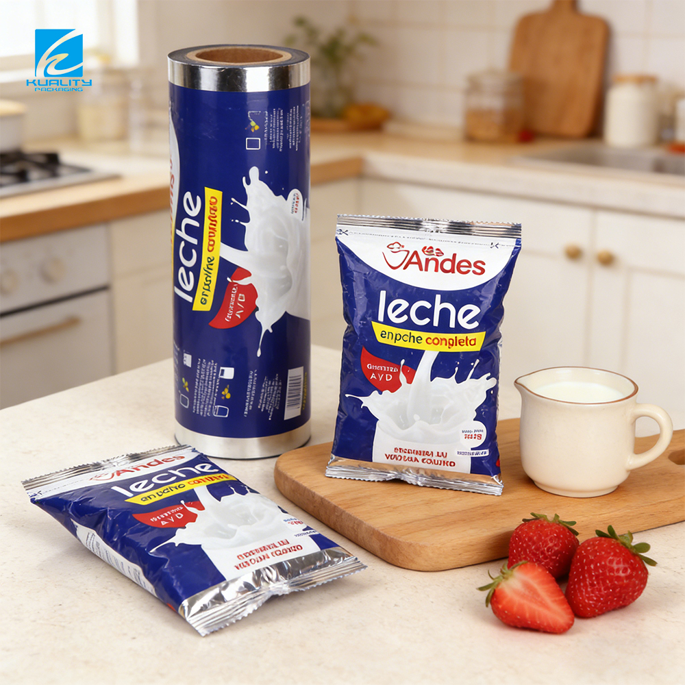 Custom Milk Powder Packaging Film Aluminum Laminated Heat Seal Automatic Packaging Roll Film