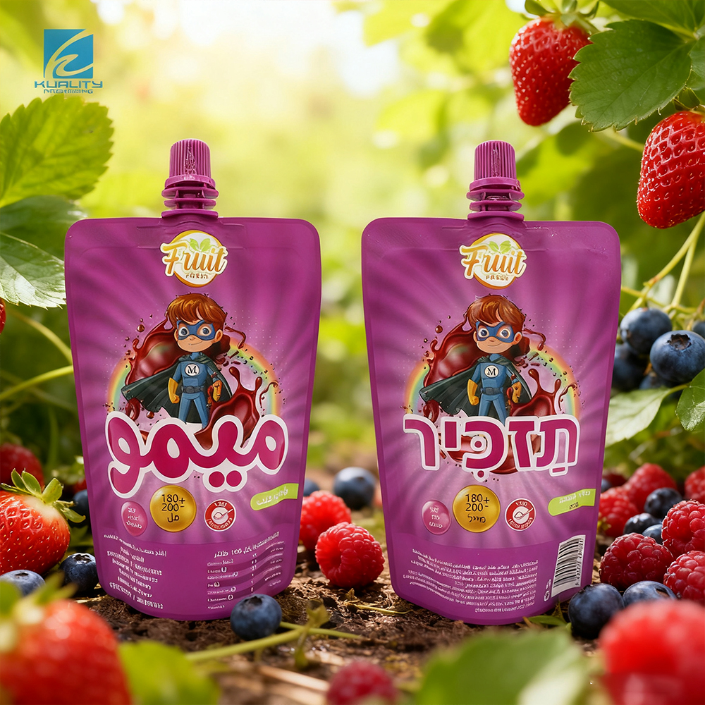 Custom printed Juice pouch with spout