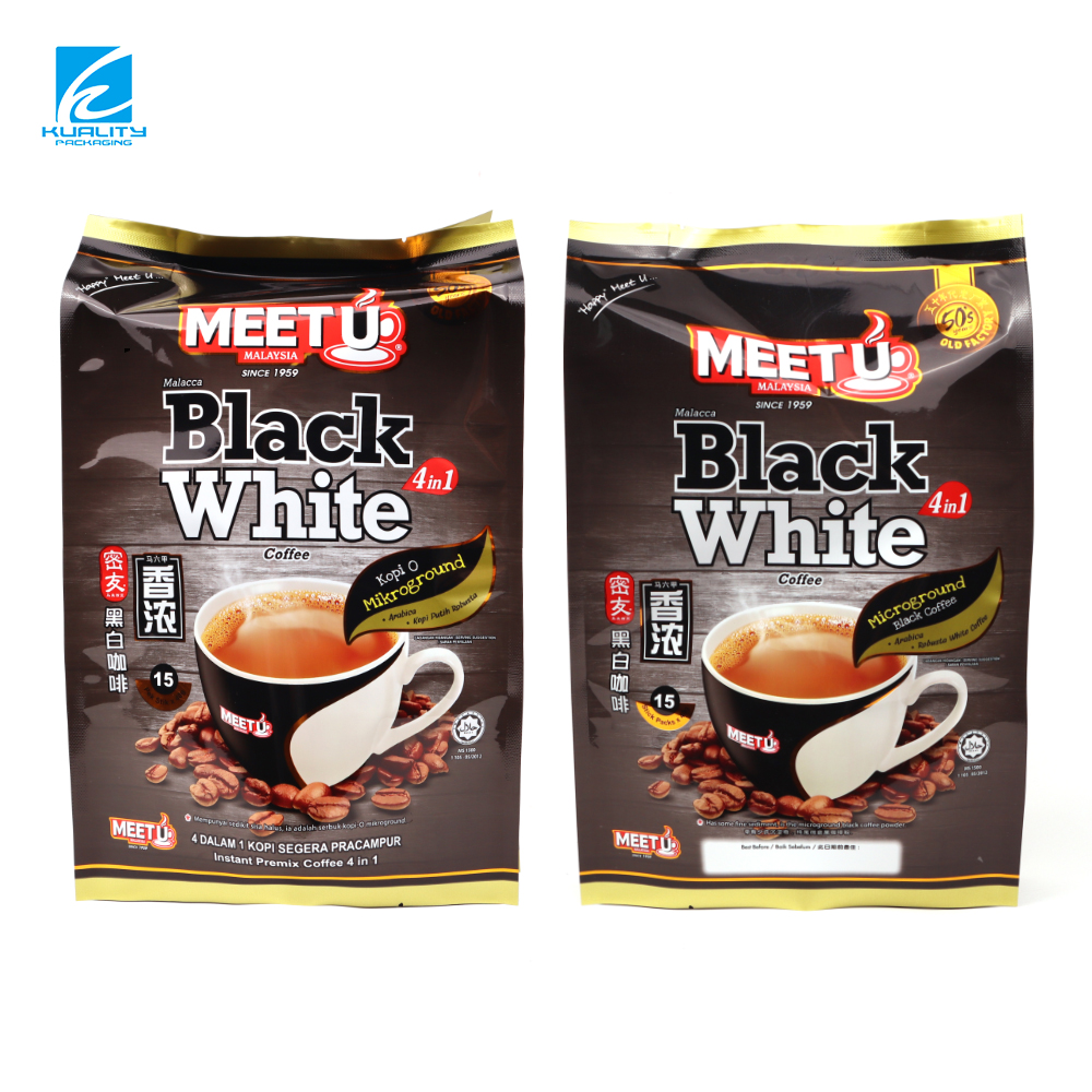 Wholesale Custom Instant Coffee Bag | 4 Side Seal PET AL Pouch Manufacturer