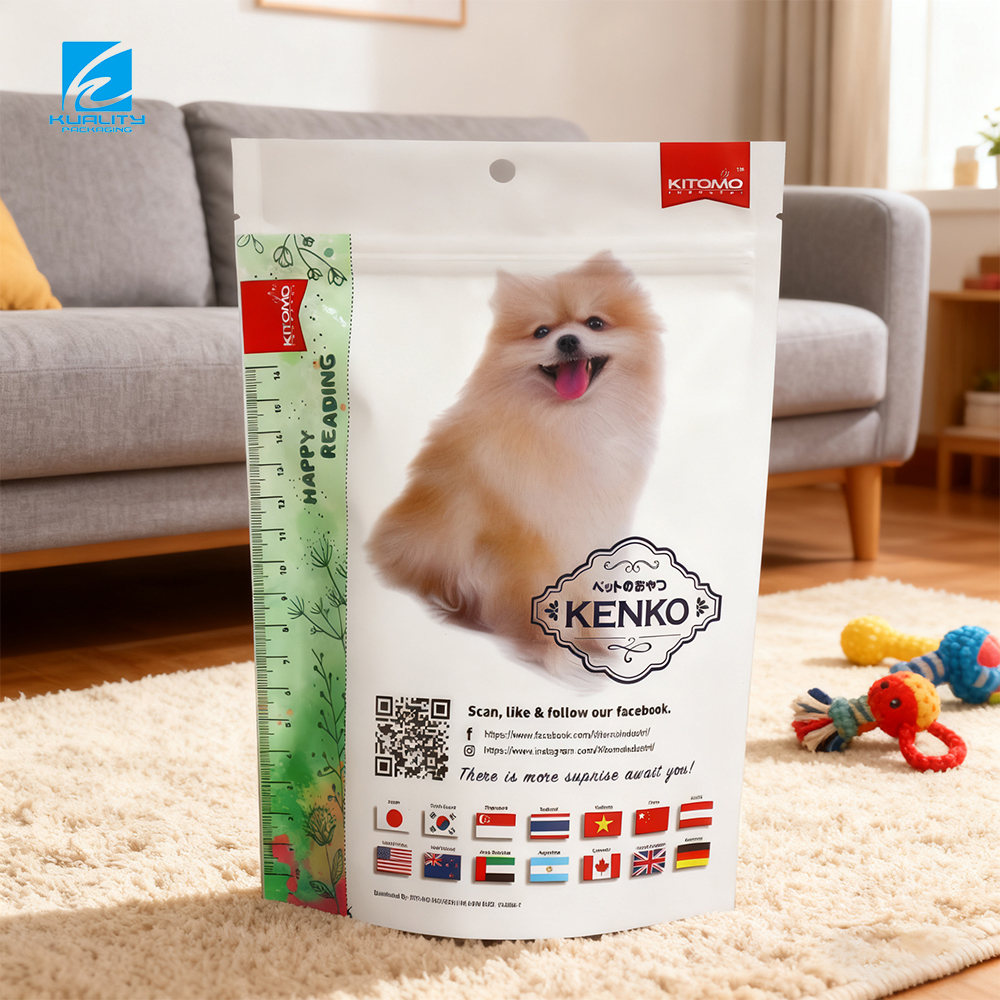 Custom printed aluminum foil pet food bag