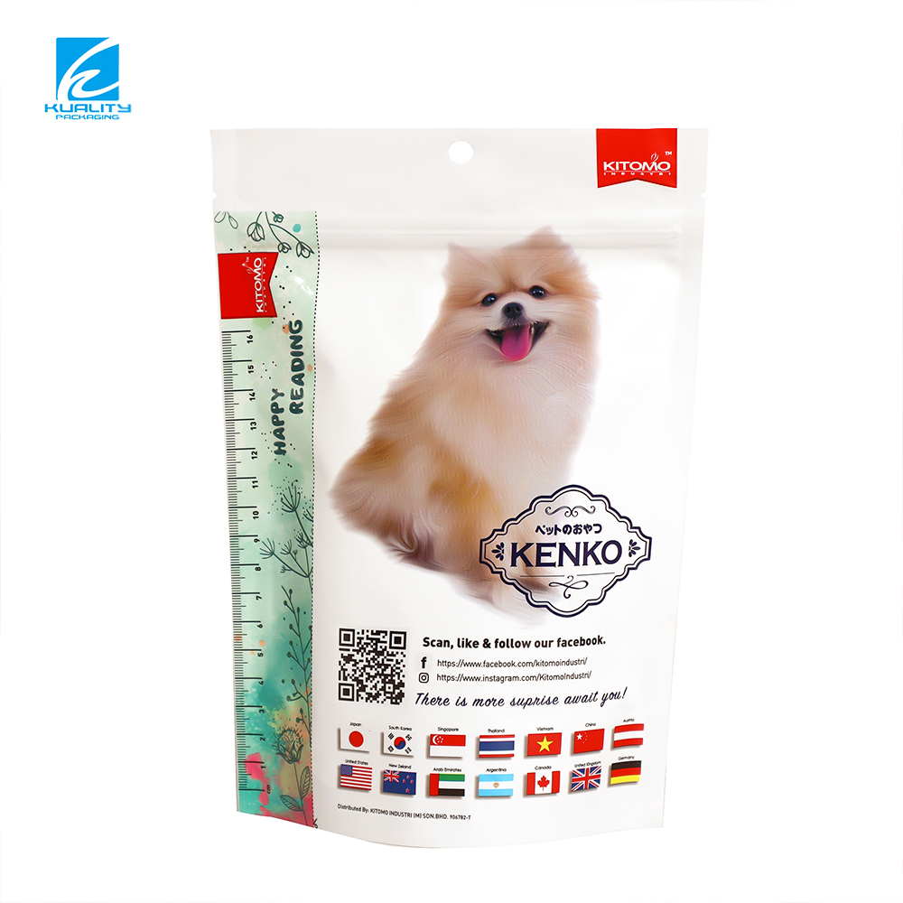 Custom printed aluminum foil pet food bag