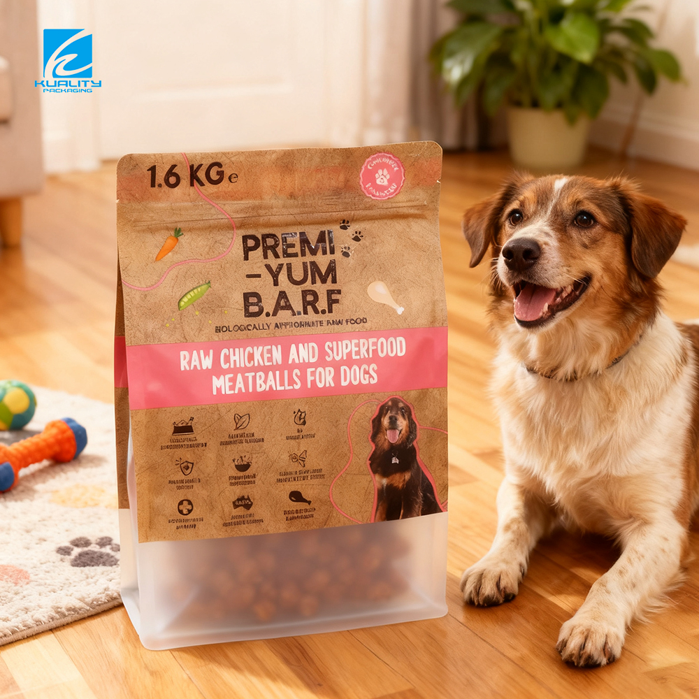 customized 3kg 5kg 10kg 15kg large flat bottom ziplock pouch cat litter packaging bag pet dog food cat food packaging bag